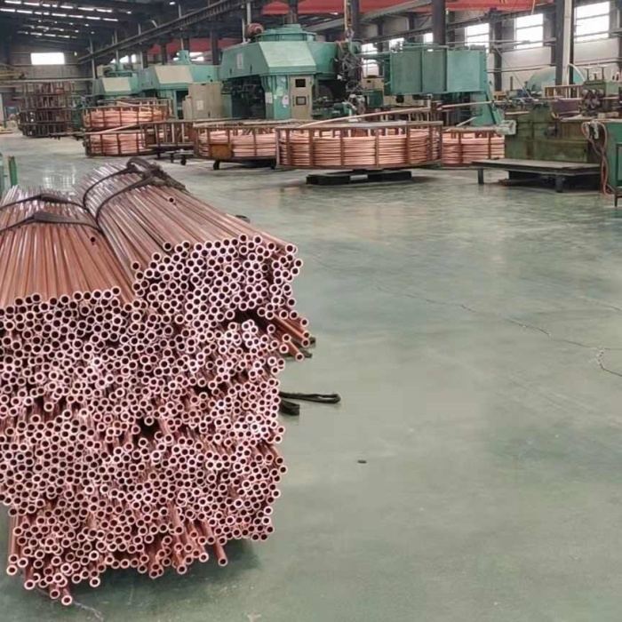Red Straight Seamless Copper Tube